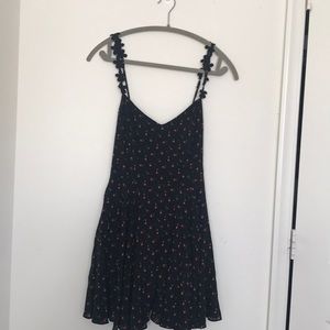 Black and floral dress